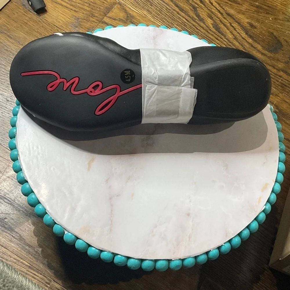 Ellen Degeneres Kids Dress Shoes - Black with White Embroidery